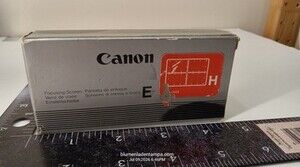Canon Focusing Screen E-H Laser Matte with Grid for EOS 620 / 650 Cameras